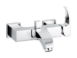 Agara ART. 74031 Çelik Çiftli Aç Kapa Solo Yuvarlak Banyo Bataryası Krom