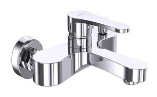 Bocchi Pera Krom Kaplama Çiftli Aç Kapa Yarı Ankastre Kare Banyo Bataryası Krom