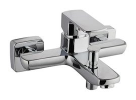 Bien BB01044102 Pirinç Çiftli Aç Kapa Solo Kare Banyo Bataryası Krom