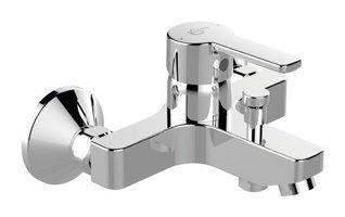 Ideal Standard Pirinç Çiftli Aç Kapa Yarı Ankastre Kare Banyo Bataryası Krom