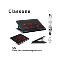 Classone G6 Mini 6 Fanlı 17 İnç Gaming Laptop Soğutucu
