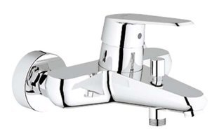 Grohe 33390 Krom Kaplama Çiftli Aç Kapa Yarı Ankastre Kare Banyo Bataryası Krom