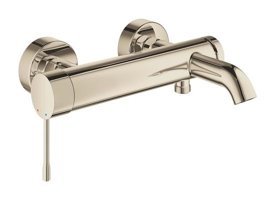 Grohe 33624BE1 Krom Kaplama Çiftli Aç Kapa Yarı Ankastre Kuğu Banyo Bataryası Krom