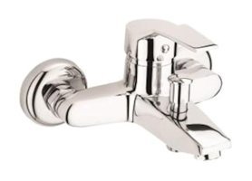 Lavella Primo Pirinç Çiftli Aç Kapa Yarı Ankastre Kare Banyo Bataryası Krom