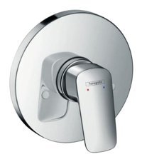 Hansgrohe 71606000 Pirinç Tekli Aç Kapa Ankastre Kare Banyo Bataryası Krom