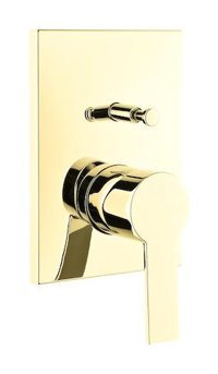 Artema A4221223 Pirinç Çiftli Aç Kapa Ankastre Kare Banyo Bataryası Altın