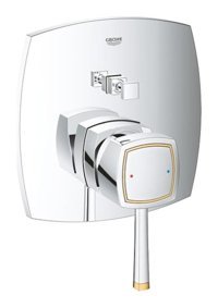 Grohe 24068IG0 Krom Kaplama Tekli Aç Kapa Yarı Ankastre Kare Banyo Bataryası Krom