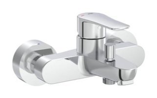 Artema A43058 Pirinç Çiftli Aç Kapa Solo Kare Banyo Bataryası Krom