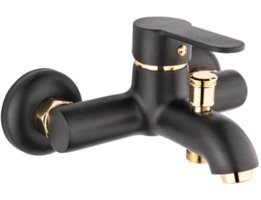 Gms ZRV203 Pirinç Çiftli Aç Kapa Solo Yuvarlak Banyo Bataryası Siyah