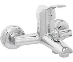 Vos Versa XW-001 Pirinç Çiftli Aç Kapa Solo Kuğu Banyo Bataryası Krom