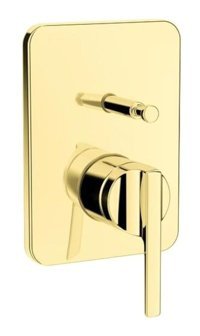 Artema A4228623 Pirinç Çiftli Aç Kapa Ankastre Kare Banyo Bataryası Altın