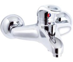 Gms RS220 Pirinç Çiftli Aç Kapa Solo Kare Banyo Bataryası Krom