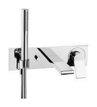 Artema A42347 Pirinç Çiftli Aç Kapa Ankastre Kare Banyo Bataryası Krom