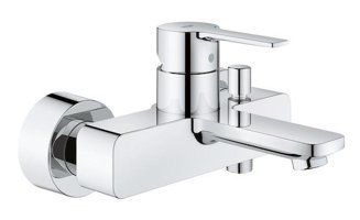 Grohe 33849001 Krom Kaplama Çiftli Aç Kapa Yarı Ankastre Kare Banyo Bataryası Krom