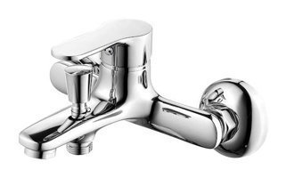 Primanova Capri Pirinç Çiftli Aç Kapa Solo Kare Banyo Bataryası Krom