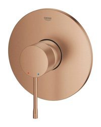 Grohe 24057DL1 Krom Kaplama Tekli Aç Kapa Yarı Ankastre Kare Banyo Bataryası Bakır