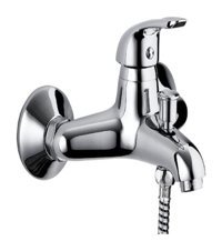 Gpd ADRİO Pirinç Çiftli Aç Kapa Solo Kare Banyo Bataryası Krom