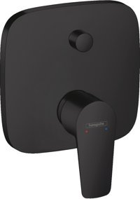 Hansgrohe Talis E Pirinç Tekli Aç Kapa Ankastre Kare Banyo Bataryası Siyah