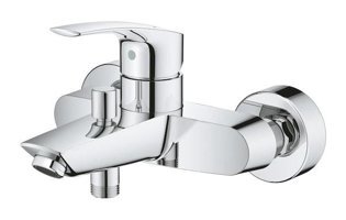 Grohe 33300003 Krom Kaplama Çiftli Aç Kapa Yarı Ankastre Kare Banyo Bataryası Krom