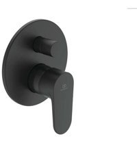 Ideal Standard Cerafine Pirinç Tekli Aç Kapa Ankastre Kare Banyo Bataryası Siyah