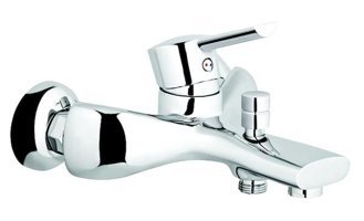 Kerasus Uranüs Pirinç Çiftli Aç Kapa Solo Kuğu Banyo Bataryası Krom