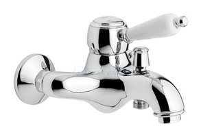 Emmevi ART. 40061 Çelik Çiftli Aç Kapa Solo Yuvarlak Banyo Bataryası Krom