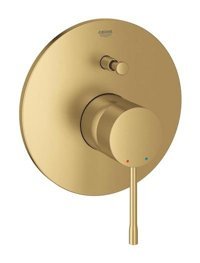Grohe 19285GN Krom Kaplama Tekli Aç Kapa Yarı Ankastre Kare Banyo Bataryası Altın