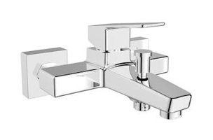 Kale Basics Metal Çiftli Aç Kapa Solo Kare Banyo Bataryası Krom