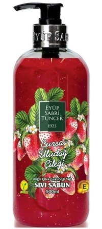Eyüp Sabri Tuncer Uludağ Çilek Nemlendiricili Organik 500 ml Sıvı Sabun