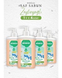 Siveno Pure&Natural Zeytinyağı Nemlendiricili Organik 4'lü 1 lt Sıvı Sabun