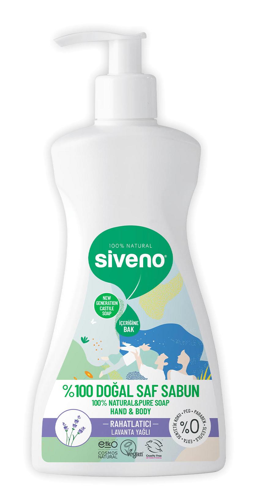 Siveno Natural Lavanta Nemlendiricili Organik 300 ml Sıvı Sabun