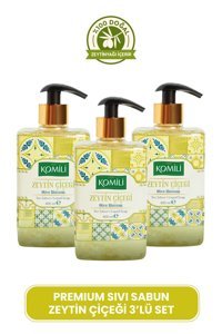 Komili Zeytin Çiçeği Nemlendiricili Organik 3'lü 400 ml Sıvı Sabun