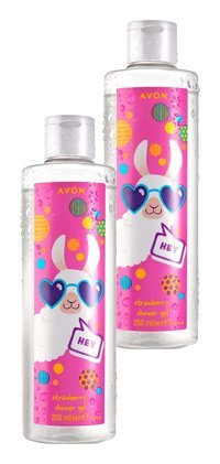 Avon Lama Dude Naturals Çilekli Nemlendirici Vegan Duş Jeli 2x250 ml