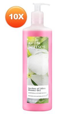 Avon Senses Yasemin Nemlendirici Duş Jeli 10x720 ml