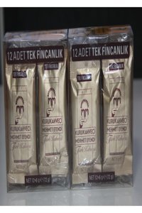 Kurukahveci Mehmet Efendi Sade Orta Kavrulmuş Türk Kahvesi 24x6 gr