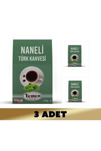 Yemen Kurukahve Naneli Orta Kavrulmuş Türk Kahvesi 3x100 gr