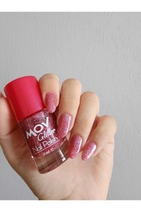 Mov Glitter No:12 Pembe Simli Oje