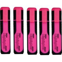 Noki 9000 5'li Neon Pembe Fosforlu Kalem Seti