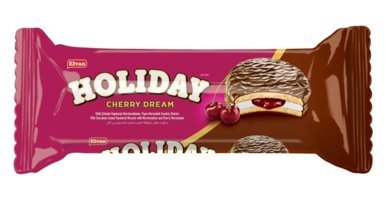Elvan Holiday Vişneli Bisküvi 8x80 gr