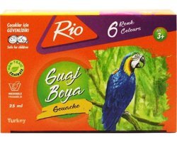 Rio Çok Renkli 6x25 ml Guaj Boya Seti