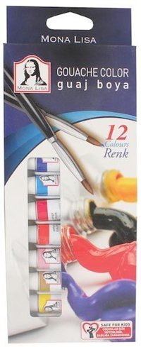 Südor SD57512 Tüp Çok Renkli 12x12 ml Guaj Boya Seti