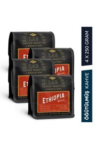 Ethiopia Çiçek Aromalı Etiyopya Arabica Öğütülmüş Filtre Kahve 4x250 gr