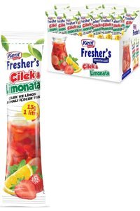 Kent Fresher's Çilek Aromalı İçecek Tozu 48'li 13 gr