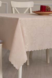 Tropikhome Dertsiz Polyester 120x160 cm Dikdörtgen Masa Örtüsü Pembe