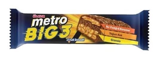 Ülker Metro Yer Fıstıklı Sütlü Çikolata 45 gr 2 Adet