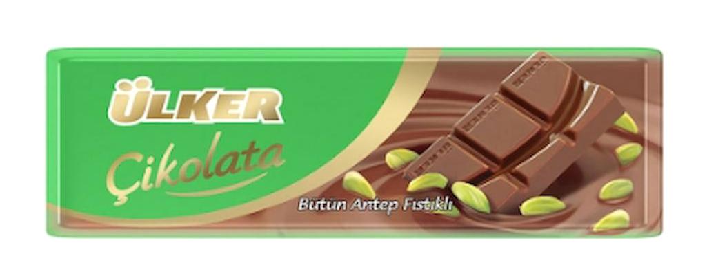Ülker Baton Antep Fıstıklı Sütlü Çikolata 32 gr 4 Adet