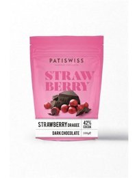 Patiswiss Draje Çilekli Bitter Çikolata 100 gr