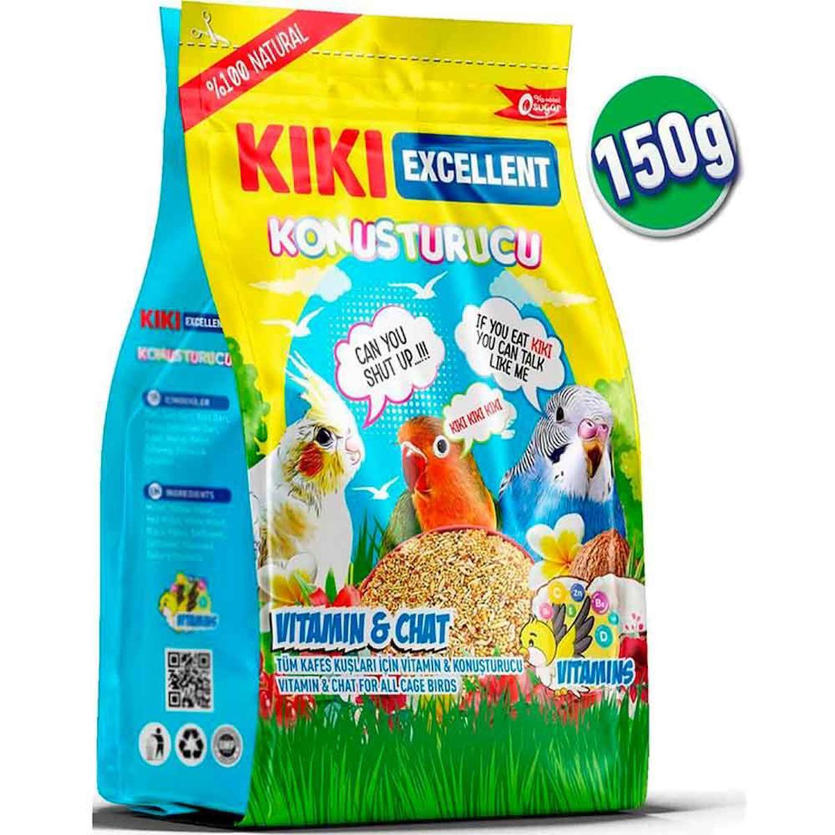 Kiki Excellent Cellent Kabuklu Sade Vitaminli Papağan Yemi 150 gr