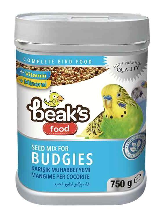 Beak's Kabuklu Karışık Vitaminli Muhabbet Kuşu Yemi 750 gr