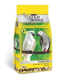 Gold Wings Classic Kabuklu Sade Vitaminli Yetişkin Papağan Yemi 500 gr